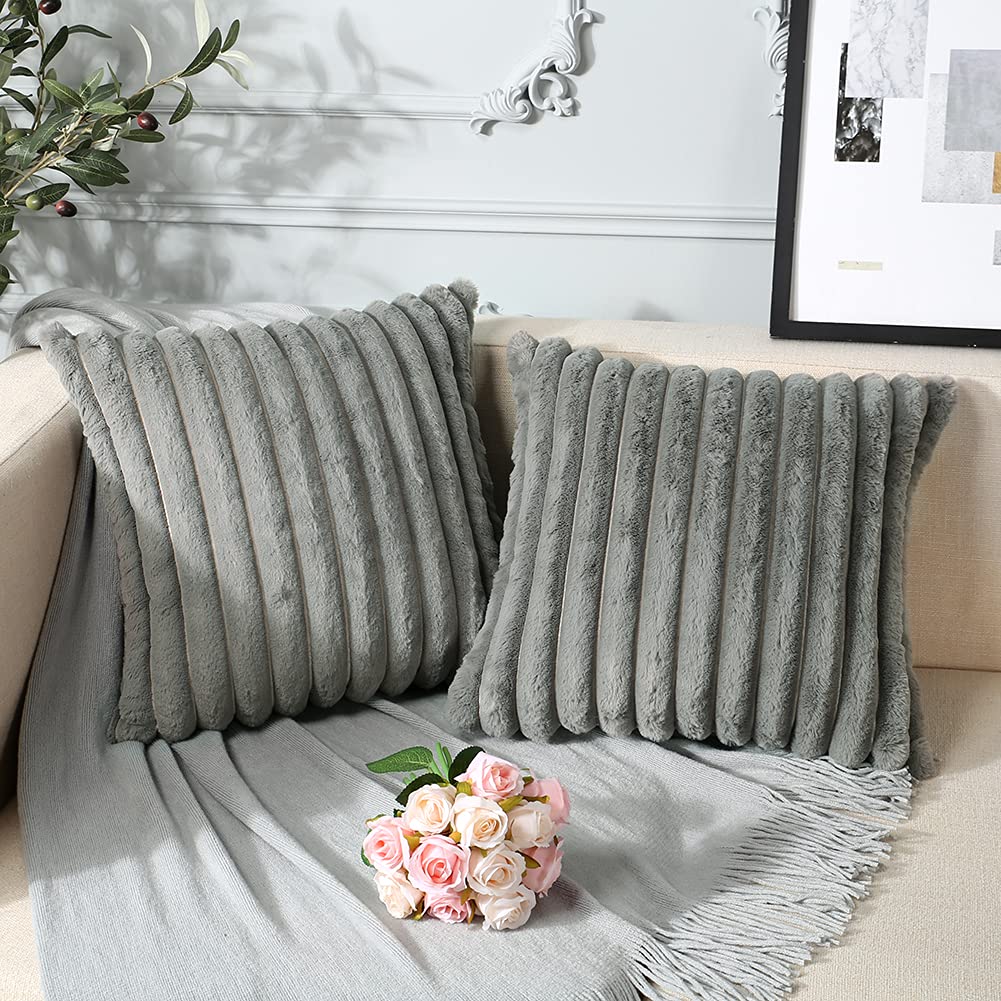 zara フェイクファーボアクッションカバーピローケースブラウンベージュ zara homeフェイクファーボアクッションカバーピローケース